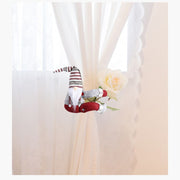 Christmas Gnome Curtain Tiebacks – Festive Holiday Window Decor