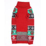 Festive Pet Sweater – Cozy Red Knit for Dogs & Cats