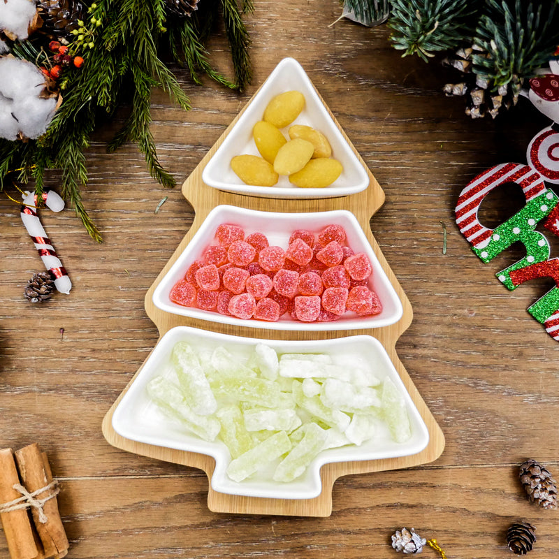 Christmas Tree Holiday Serving Set