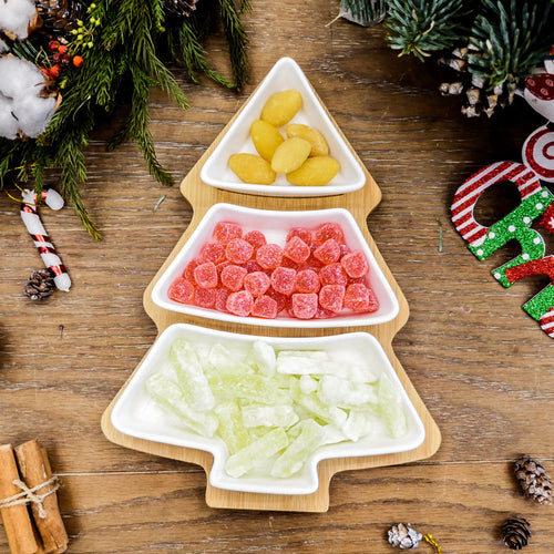 Christmas Tree Holiday Serving Set