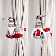 Christmas Gnome Curtain Tiebacks – Festive Holiday Window Decor