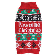 Festive Pet Sweater – Cozy Red Knit for Dogs & Cats